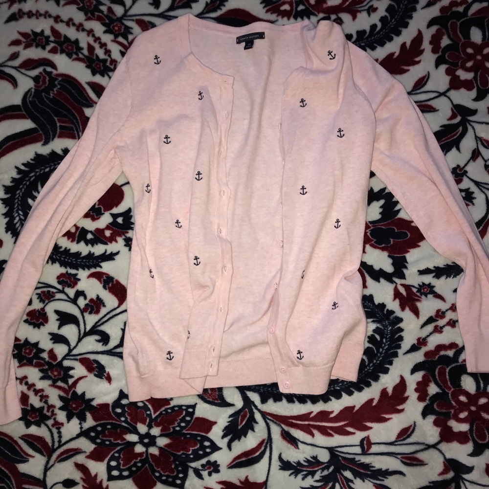 Pink cardigan